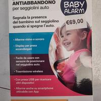 Dispositivo anti abbandono baby alarm