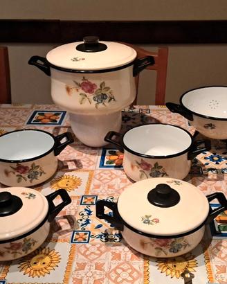 Pentole smaltate  vintage