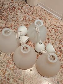 4 lampade sospensione Ikea Melodi