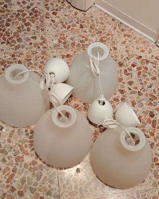 4 lampade sospensione Ikea Melodi