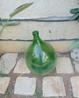 5 damigiane in vetro da 25 litri 