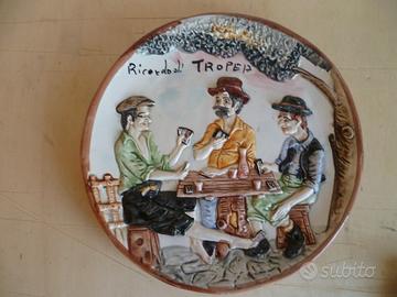Piatto ceramica di Tropea cm. 27 anni 70