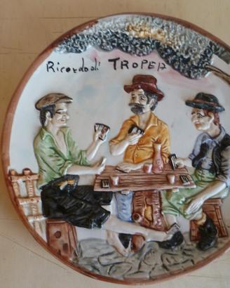 Piatto ceramica di Tropea cm. 27 anni 70