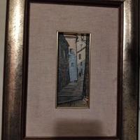 Quadro Sorgente Paesaggio vicolo Paese Italiano