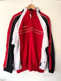 Felpa/ giacca sportiva con zip rossa UHLSPORT