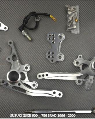 Pedane arretrate SUZUKI GSXR 600 / 750 1996 - 2000