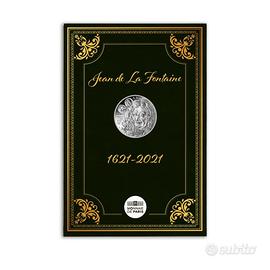 Moneta argento anniver nascita Jean de la Fontaine