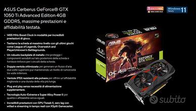 ASUS NVIDIA GTX1050TI 4G ADVANCED + VENTOLA RGB