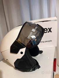 Casco sci Uvex Instinct Visor bianco