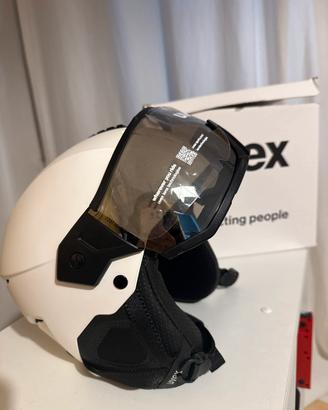 Casco sci Uvex Instinct Visor bianco