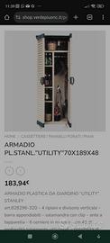 ARMADIO PLASTICA DA GIARDINO “UTILITY” STANLEY