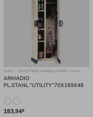 ARMADIO PLASTICA DA GIARDINO “UTILITY” STANLEY