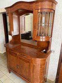 Coppia di credenze antiche stile Liberty