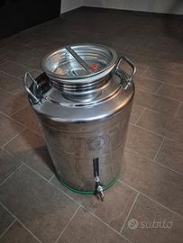 Fermentatore inox 50 litri per birra