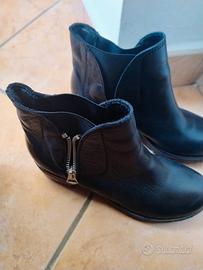 stivaletti bassi in pelle