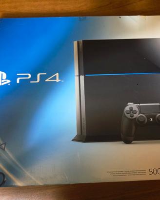PS4 500GB Jet Black Scatola originale + Controller