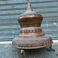Antico Braciere in stile Arabesque vintage arabo