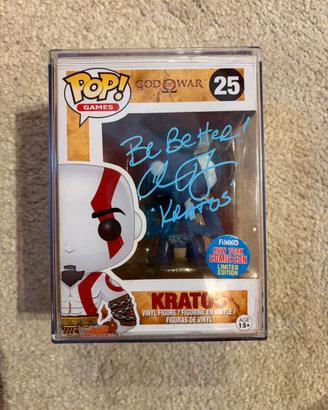 Signed Funko Pop Kratos 25 Christopher Judge