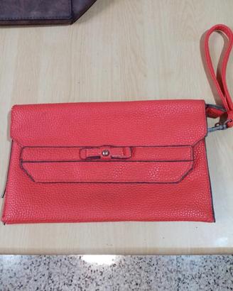 borsa vintage rosso corallo 