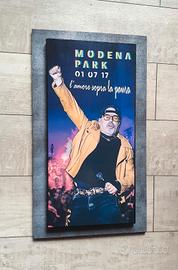 Quadro in legno omaggio a Vasco Rossi 