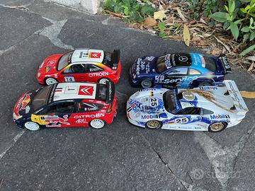 N.4 modellini auto sc. 1/18, rally, dtm, endurance