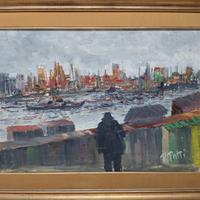 OPERA ORIGINALE-PIERO PATTI-META XX SEC-PAES.MARIN