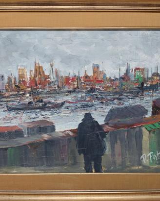 OPERA ORIGINALE-PIERO PATTI-META XX SEC-PAES.MARIN