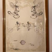 Opera grafica segno zodiacale GEMELLI