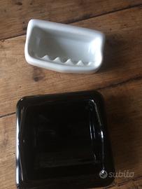 Coppia accessori bagno vintage incasso