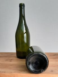 N.198 Bottiglie Borgognotta 0,75L - Vetro scuro