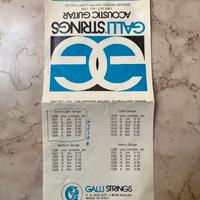 Corde Galli Strings Acoustic Guitar vintage