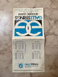 Corde Galli Strings Acoustic Guitar vintage