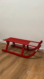 Slittino in legno rosso vintage Chicco originale