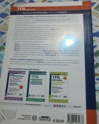tfa sostegno scuola secondaria di i e ii grado