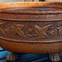 Antico portavaso - contenitore in rame