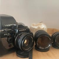 YASHICA FX-D quartz con 28mm 50mm e 135mm