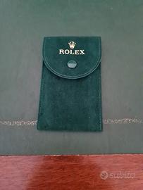 Rolex Porta Orologio Singolo in velluto verde