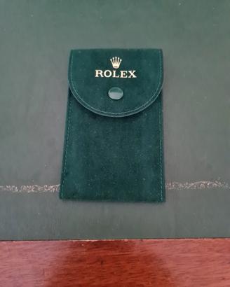 Rolex Porta Orologio Singolo in velluto verde