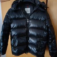 piumino Moncler nero con cappuccio size L taglia 4