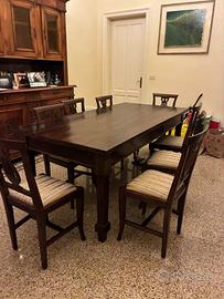 Tavolo legno pregiato antico