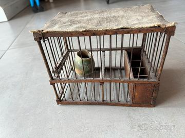 Gabbia legno anni 50