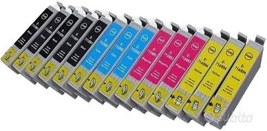 15 CARTUCCE EPSON T0711 T0712 T0713 T0714 711 712