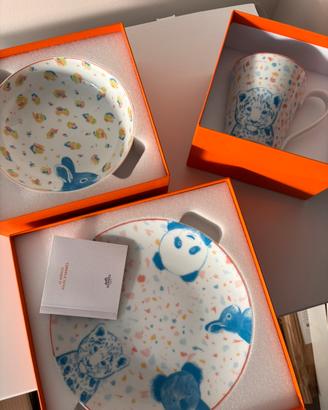 Set piatti e tazza bambini hermes