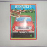 DEPLIANT AUTO RENAULT 4 SI APRE A POSTERINO.