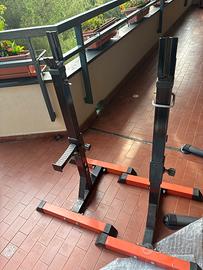 Rack regolabile per bilanciere