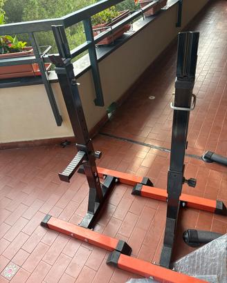 Rack regolabile per bilanciere