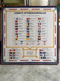 Quadro vintage nautico-codice internazionale
