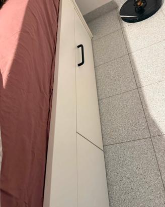 Letto IKEA BRIMNES con testiera e doghe Lönset