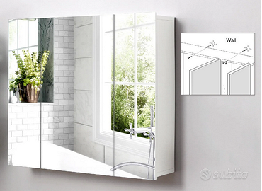 mobile specchio bagno 70x60x15