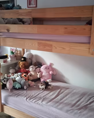letto castello in legno (no materassi)